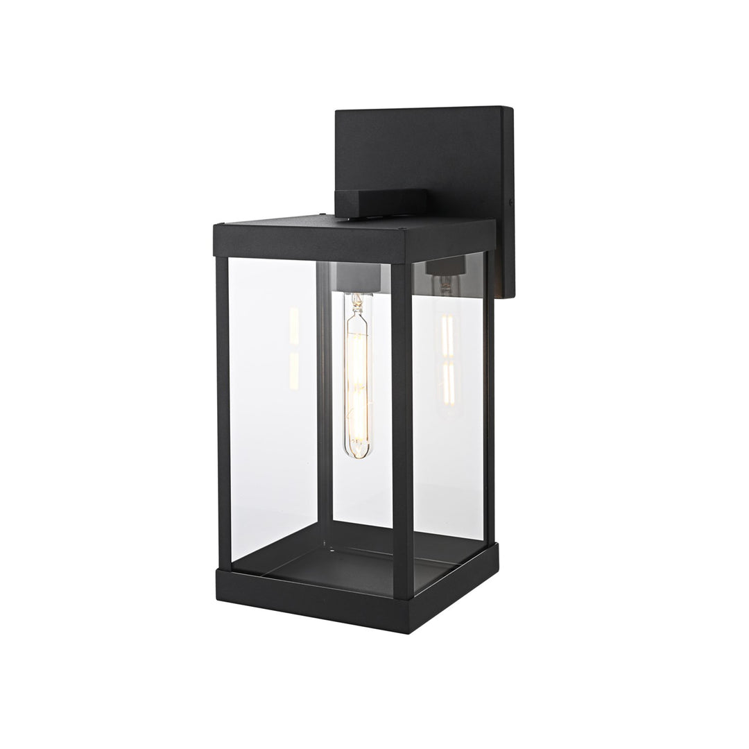 7 Inch Outdoor Wall Sconce In Black - View 4 - Joshua Marshal