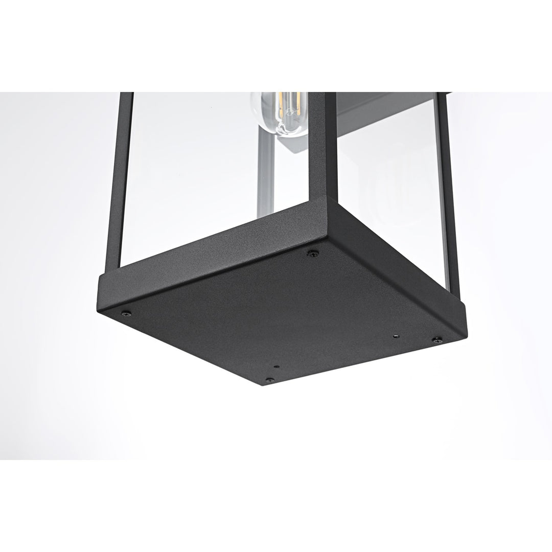 7 Inch Outdoor Wall Sconce In Black - View 5 - Joshua Marshal