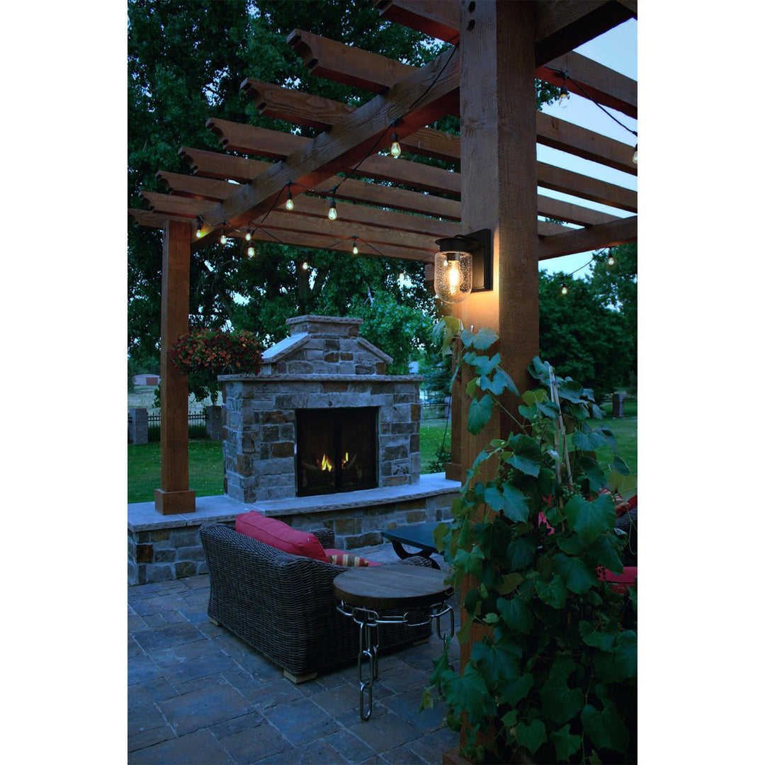 5 Inch Outdoor Wall Sconce In Black - View 2 - Joshua Marshal