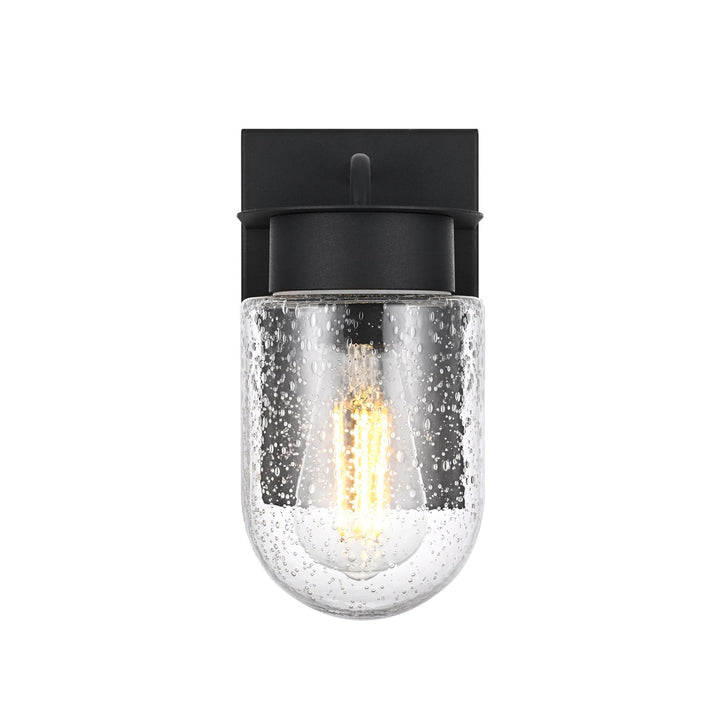 5 Inch Outdoor Wall Sconce In Black - View 3 - Joshua Marshal