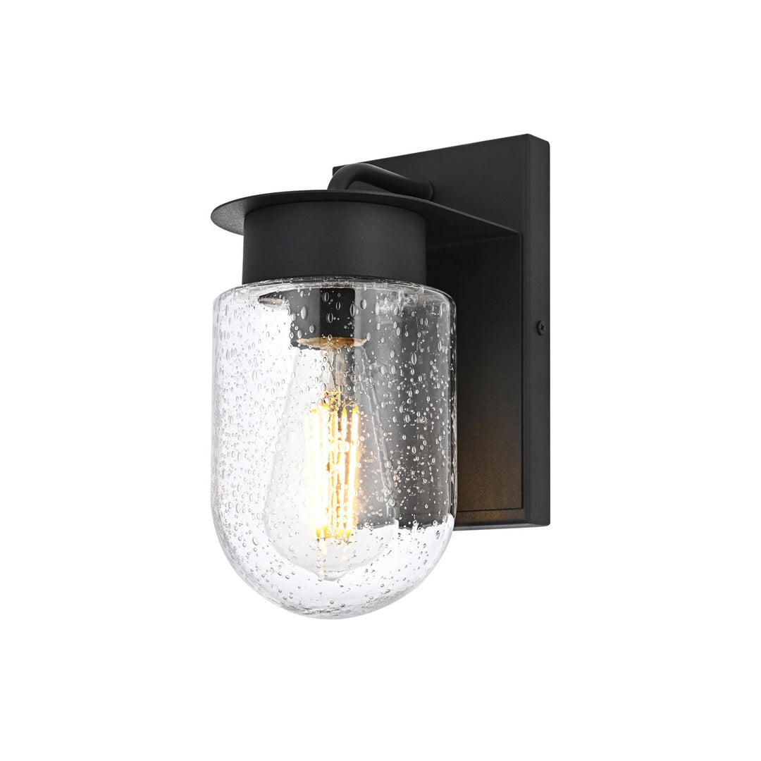 5 Inch Outdoor Wall Sconce In Black - View 4 - Joshua Marshal