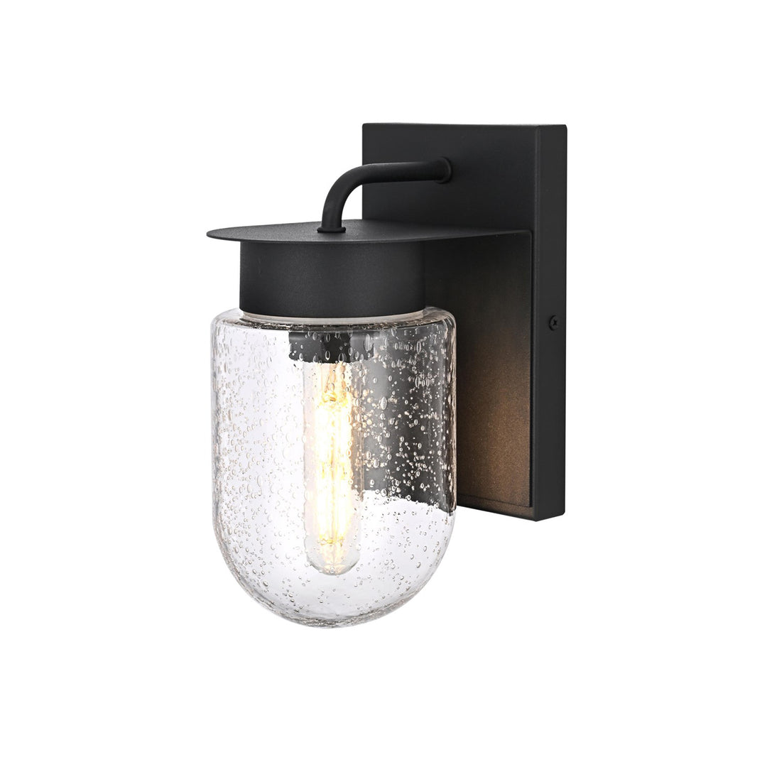 5 Inch Outdoor Wall Sconce In Black - View 5 - Joshua Marshal