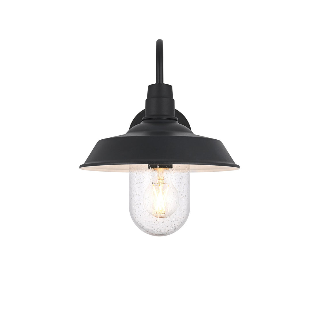 10 Inch Outdoor Wall Sconce In Black - View 4 - Joshua Marshal