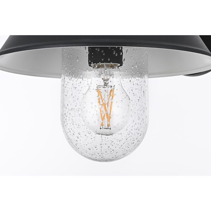 10 Inch Outdoor Wall Sconce In Black - View 6 - Joshua Marshal