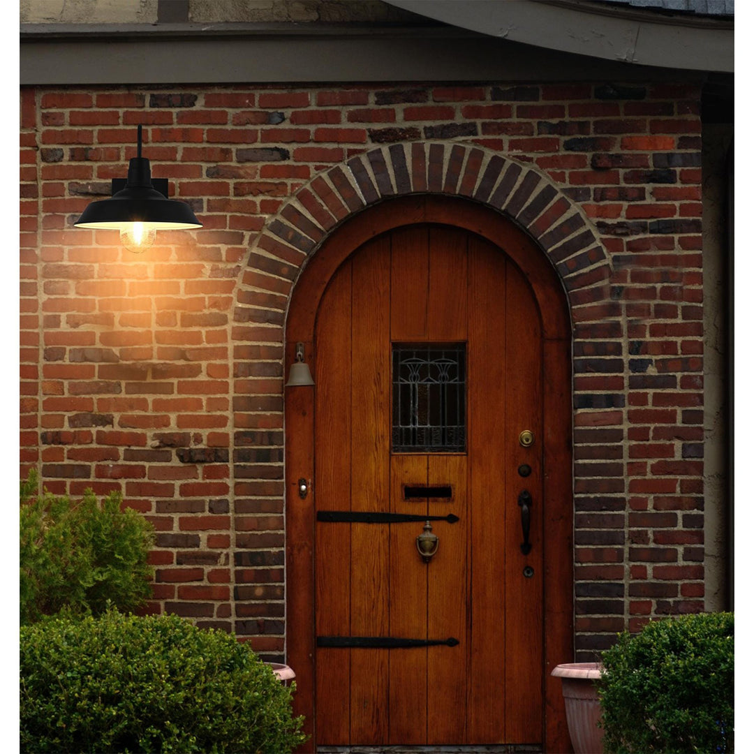 14 Inch Outdoor Wall Sconce In Black - View 2 - Joshua Marshal