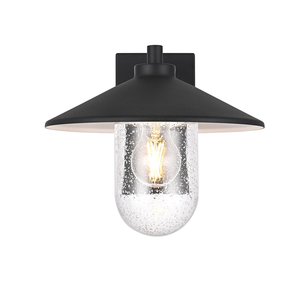 10 Inch Outdoor Wall Sconce In Black - View 3 - Joshua Marshal