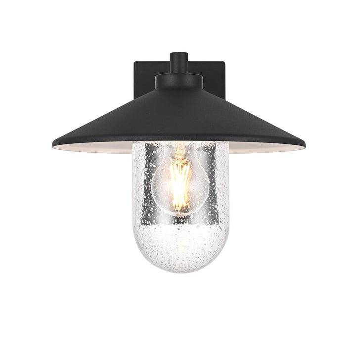 10 Inch Outdoor Wall Sconce In Black - View 3 - Joshua Marshal