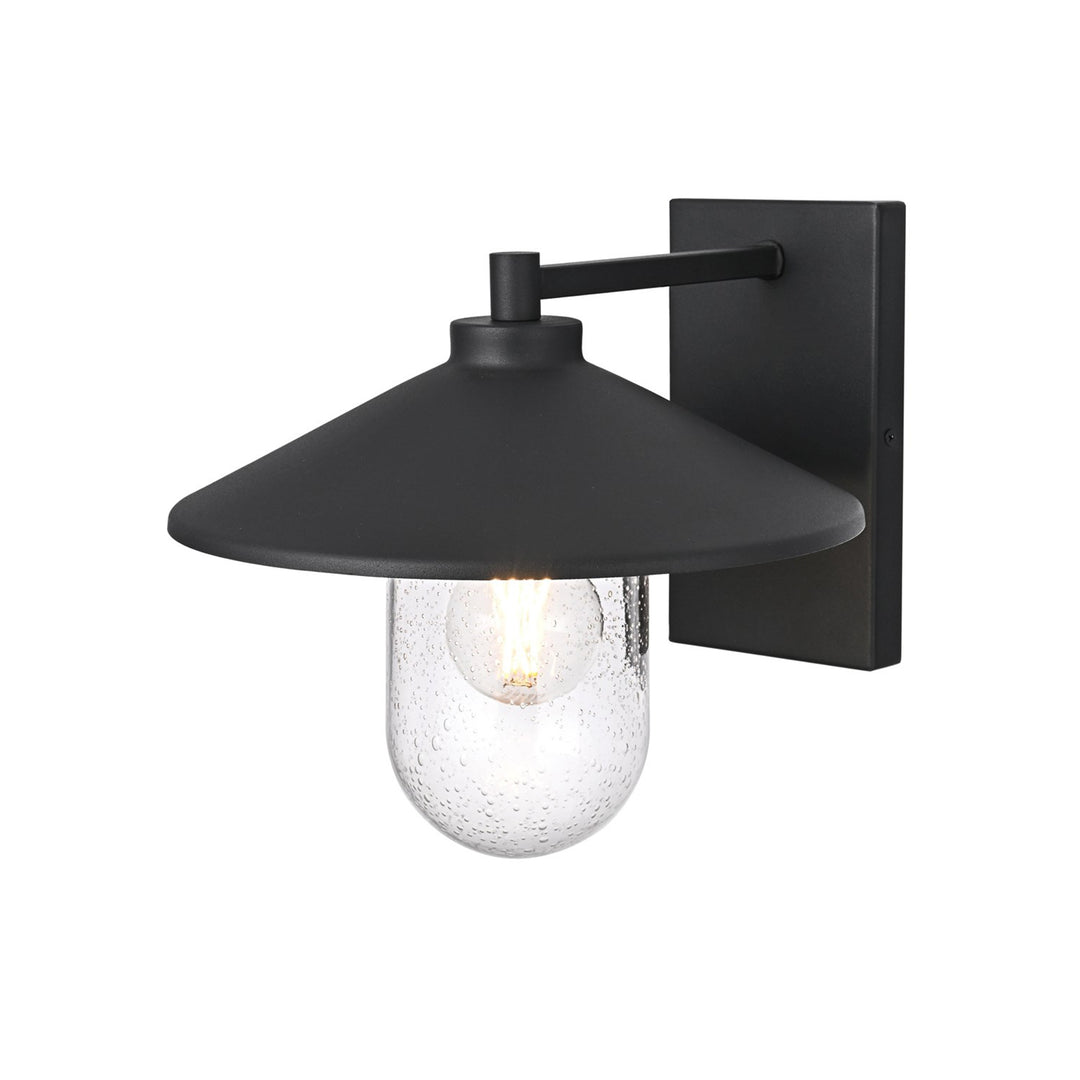 10 Inch Outdoor Wall Sconce In Black - View 4 - Joshua Marshal