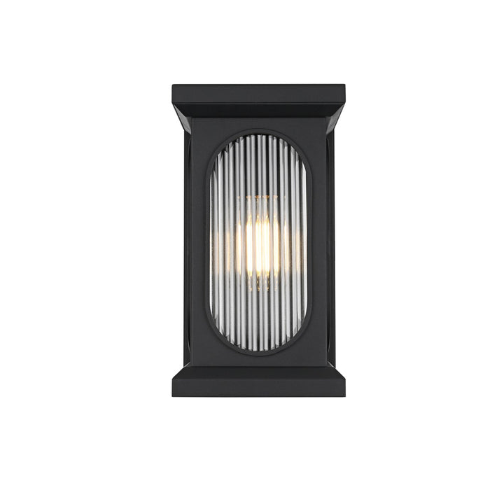 8 Inch Outdoor Wall Sconce In Black - View 3 - Joshua Marshal