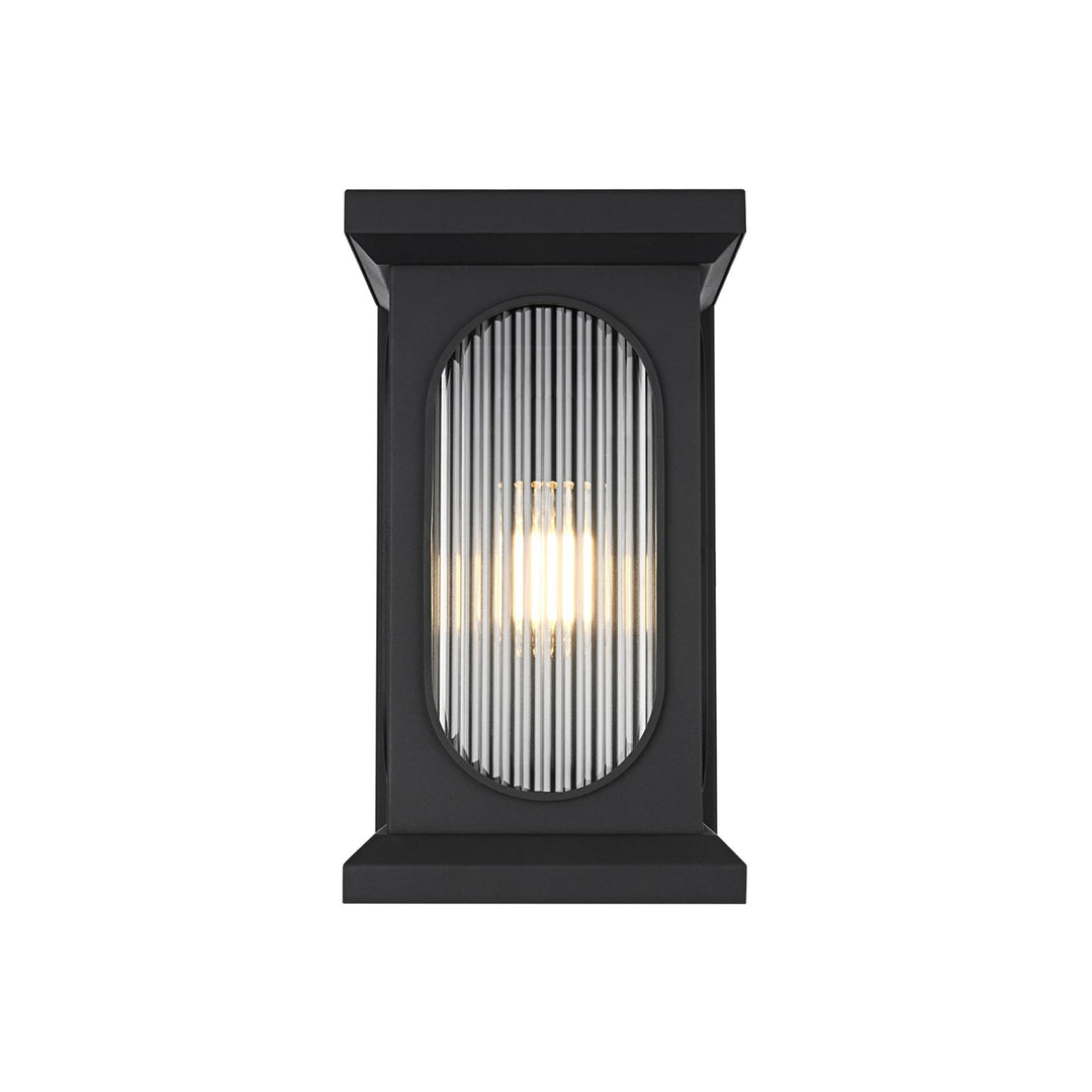 9 Inch Outdoor Wall Sconce In Black - View 4 - Joshua Marshal