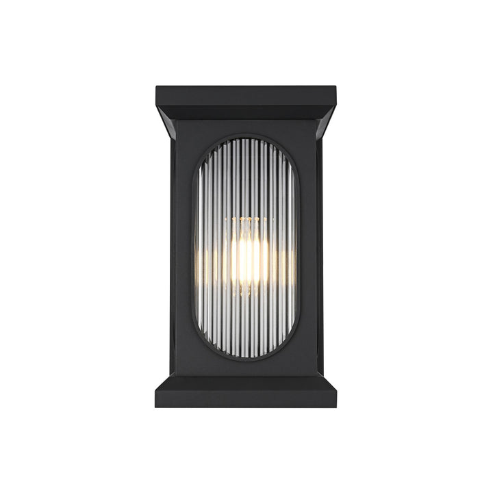 9 Inch Outdoor Wall Sconce In Black - View 4 - Joshua Marshal