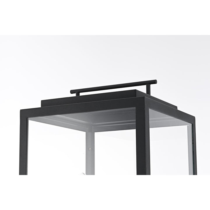 12 Inch Outdoor Lawn Light In Black - View 5 - Joshua Marshal