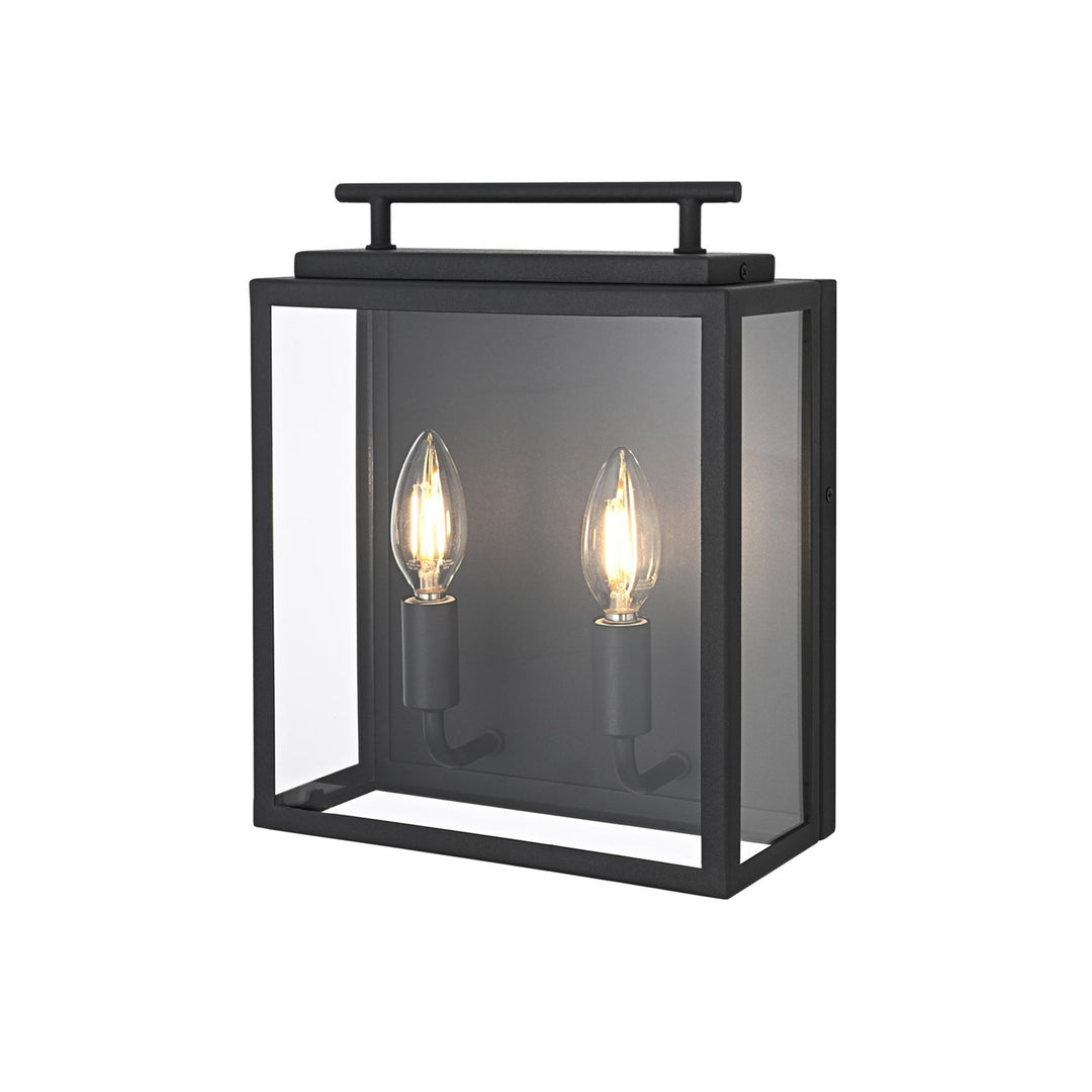 9 Inch Outdoor Wall Sconce In Black - View 4 - Joshua Marshal