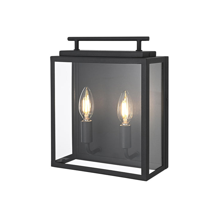 9 Inch Outdoor Wall Sconce In Black - View 4 - Joshua Marshal