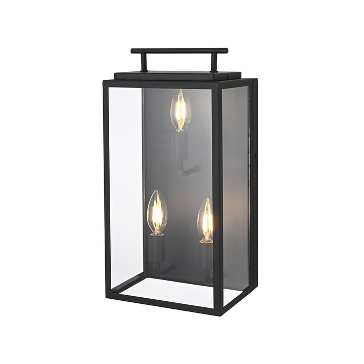 8 Inch Outdoor Wall Sconce In Black - View 4 - Joshua Marshal