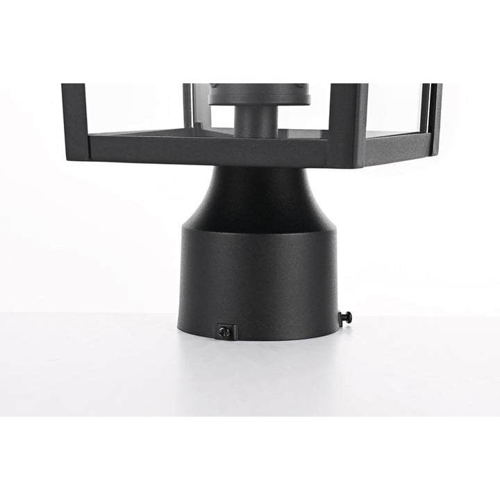 8 X 18 Inch Outdoor Post Light In Black - View 5 - Joshua Marshal