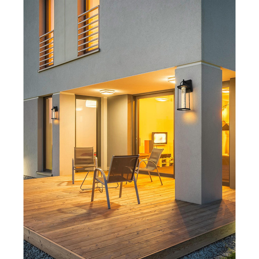 15 Inch Led Outdoor Wall Sconce In Black - View 2 - Joshua Marshal