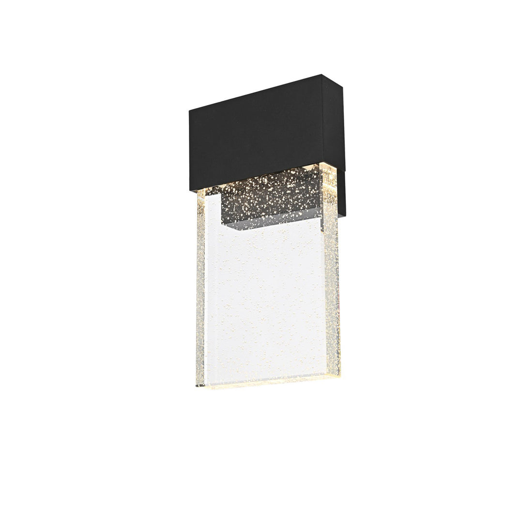 11 Inch Led Outdoor Wall Sconce In Black - View 3 - Joshua Marshal