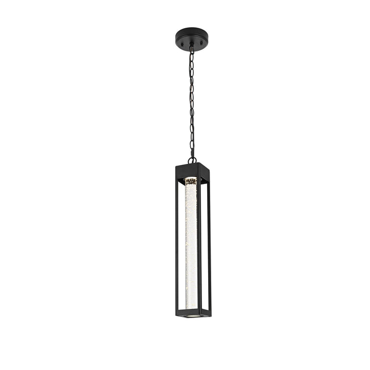 23 Inch Led Outdoor Pendant In Black - View 3 - Joshua Marshal