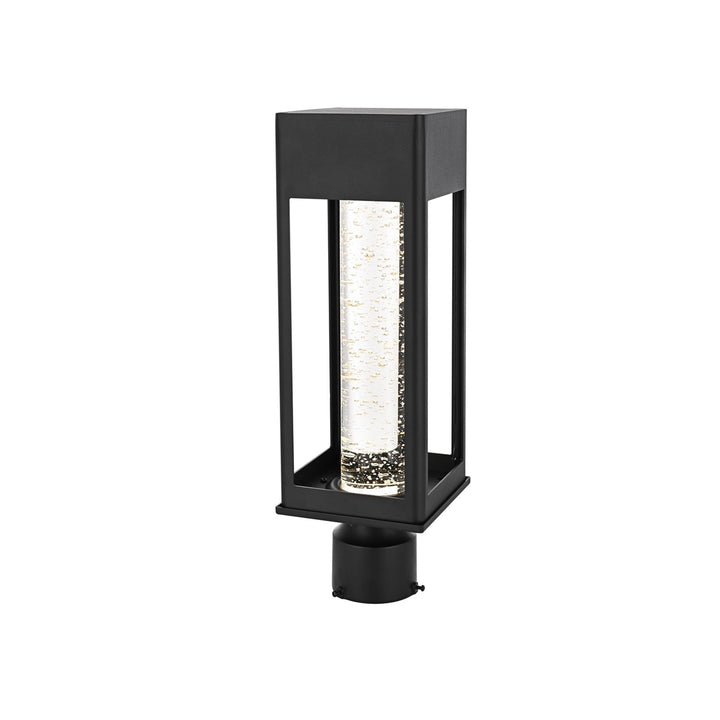 18 Inch Led Outdoor Post Light In Black - View 4 - Joshua Marshal