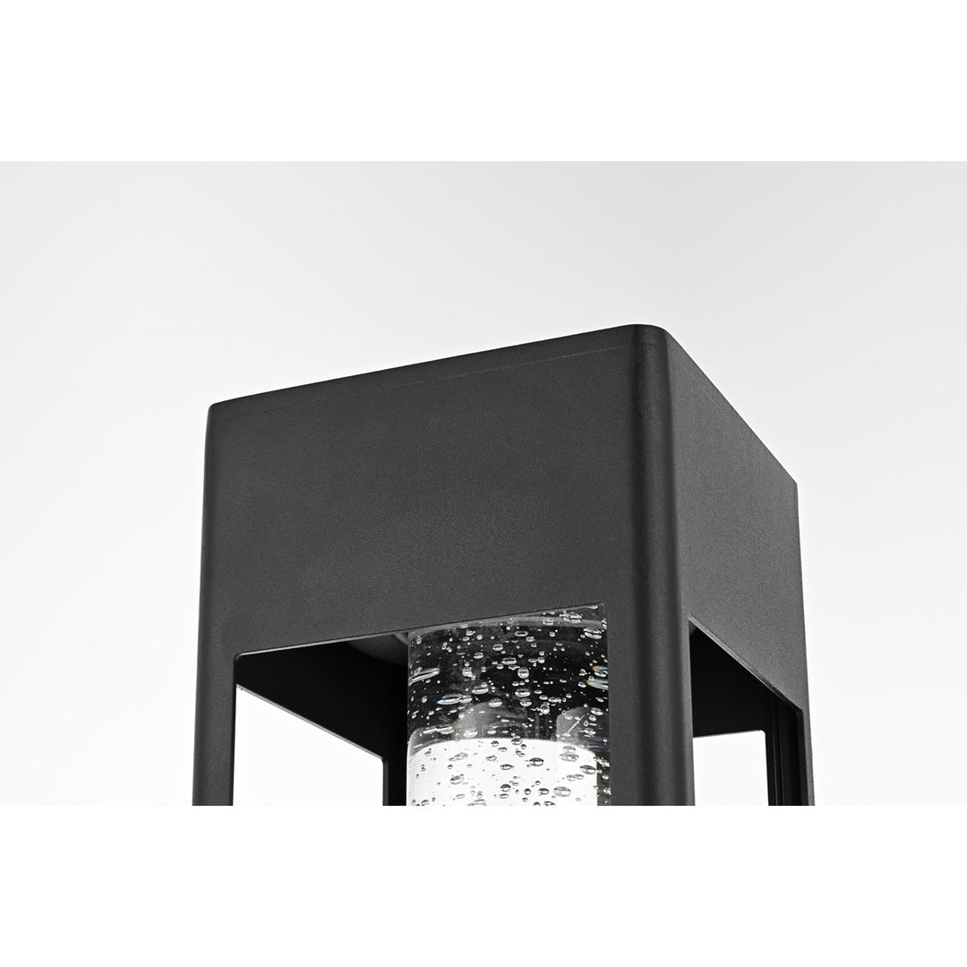 18 Inch Led Outdoor Post Light In Black - View 6 - Joshua Marshal