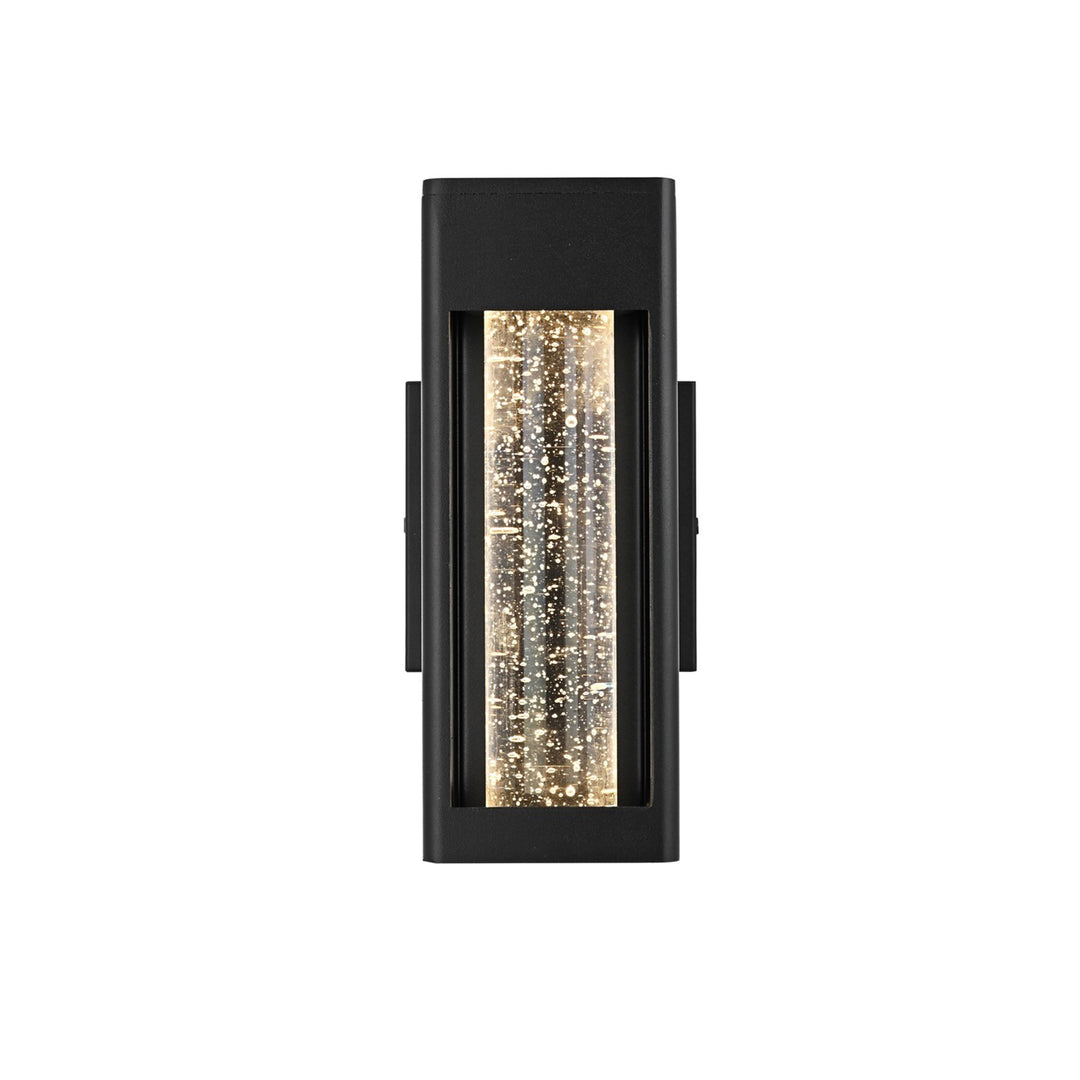 10 Inch Led Outdoor Wall Sconce In Black - View 3 - Joshua Marshal