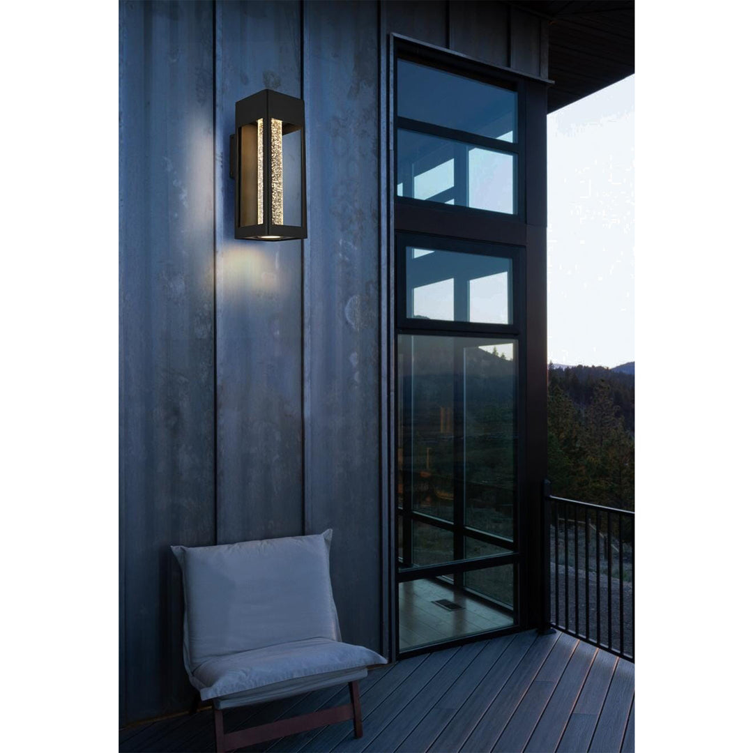 15 Inch Led Outdoor Wall Sconce In Black - View 2 - Joshua Marshal