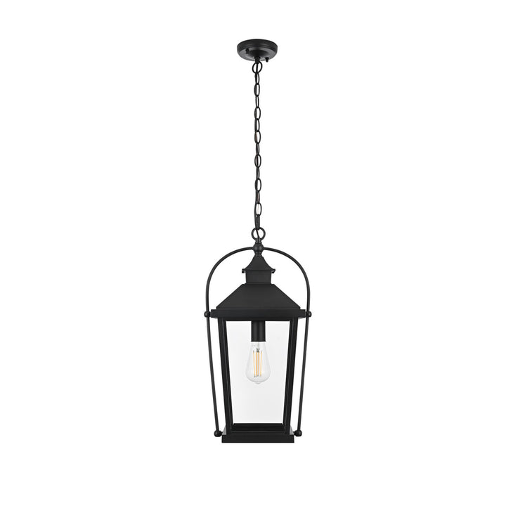 21 Inch Outdoor Pendant In Black - View 3 - Joshua Marshal