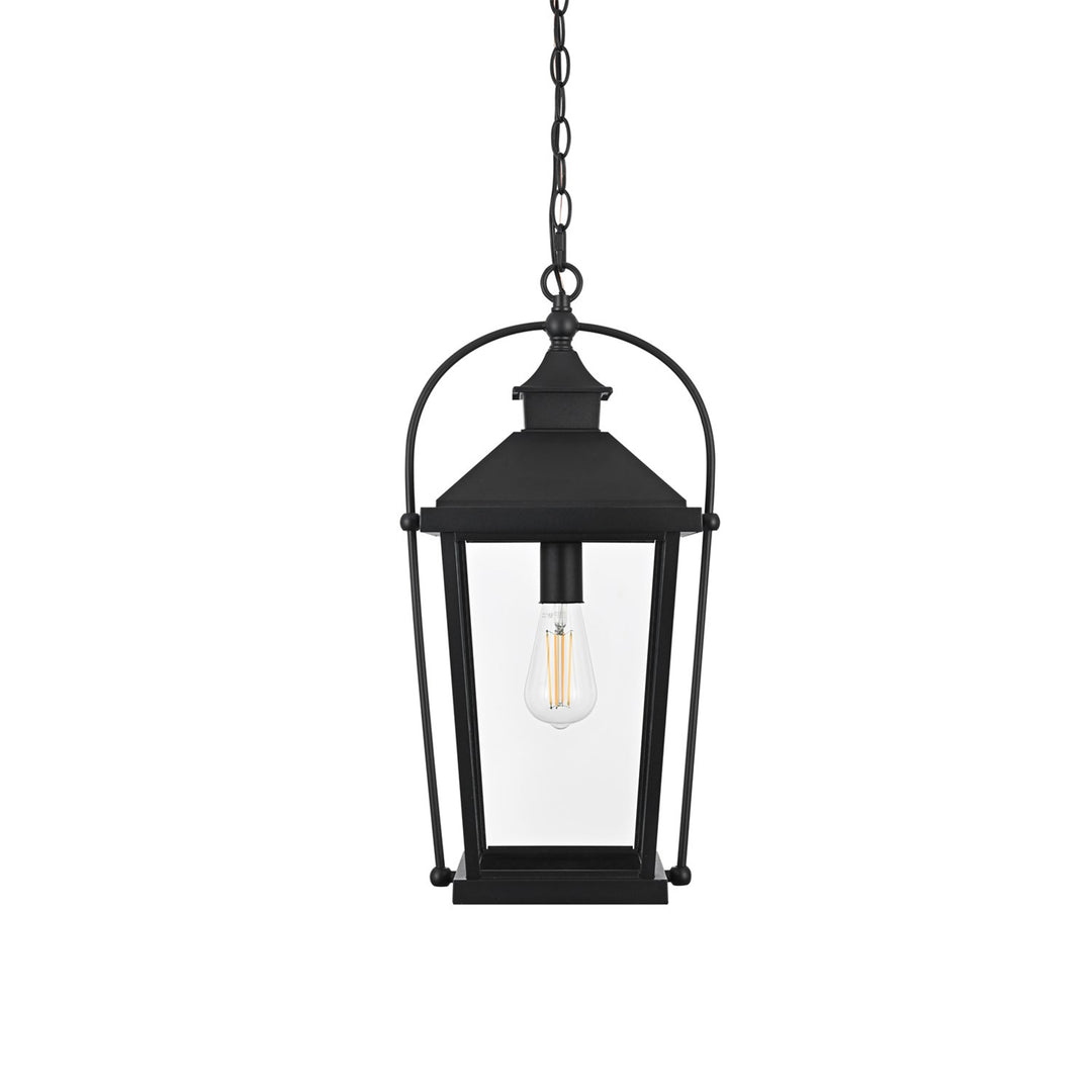 21 Inch Outdoor Pendant In Black - View 5 - Joshua Marshal