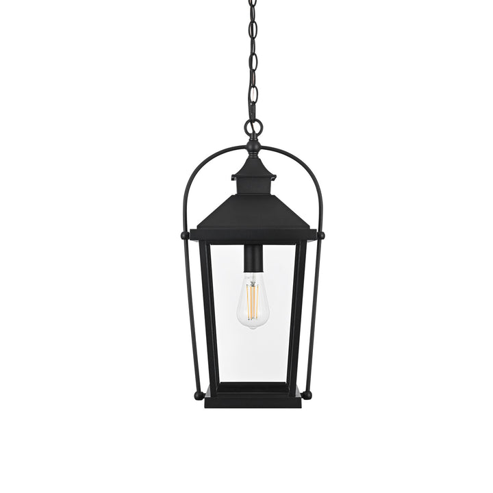 21 Inch Outdoor Pendant In Black - View 5 - Joshua Marshal