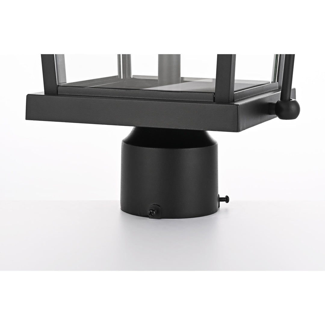 23 Inch Outdoor Post Light In Black - View 6 - Joshua Marshal