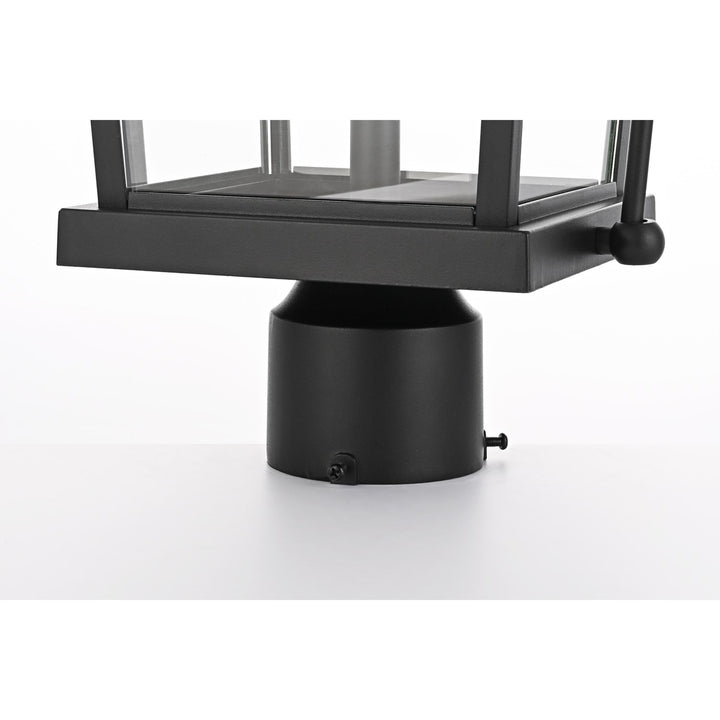 23 Inch Outdoor Post Light In Black - View 6 - Joshua Marshal