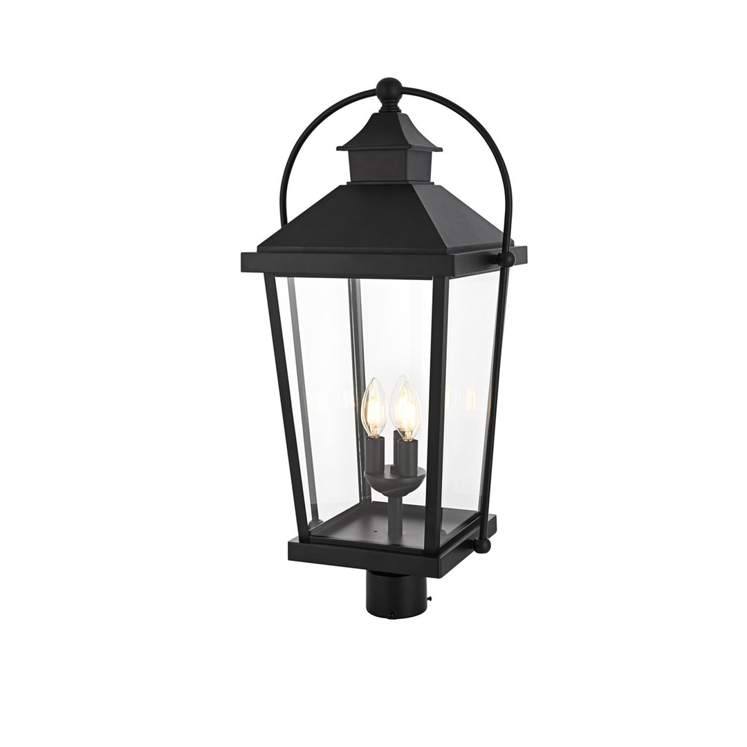 27 Inch Outdoor Post Light In Black - View 4 - Joshua Marshal