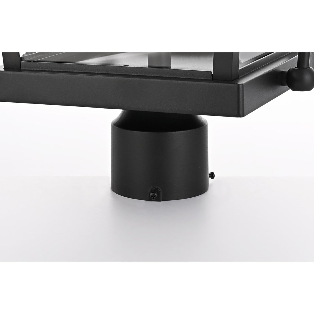 27 Inch Outdoor Post Light In Black - View 6 - Joshua Marshal