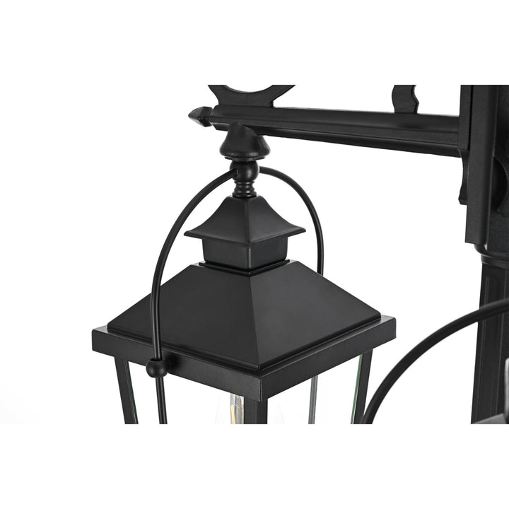 84 Inch Outdoor Post Light With Pole In Black - View 6 - Joshua Marshal