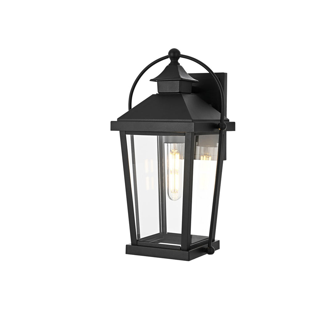 14 Inch Outdoor Wall Sconce In Black - View 4 - Joshua Marshal