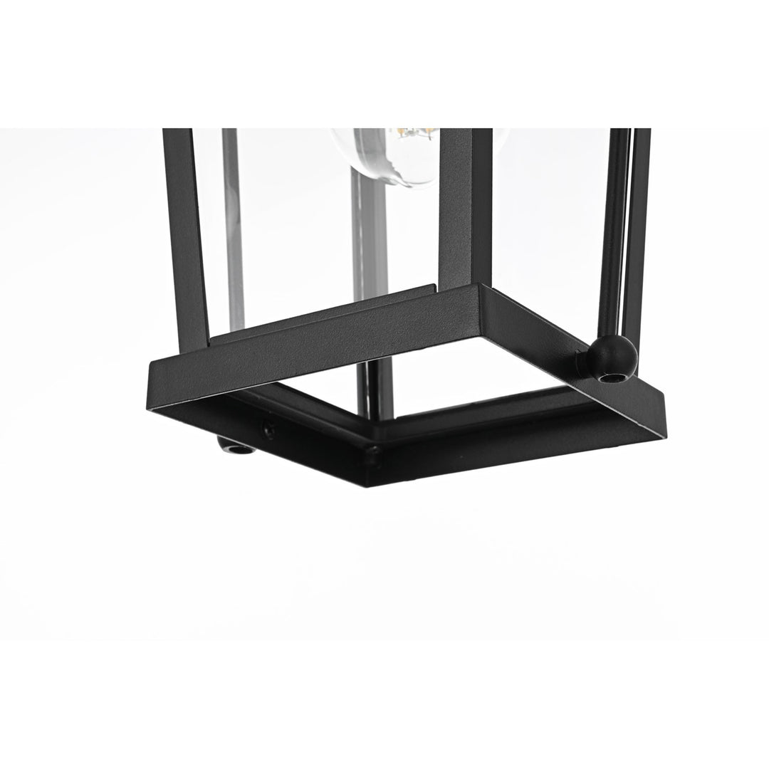 14 Inch Outdoor Wall Sconce In Black - View 6 - Joshua Marshal