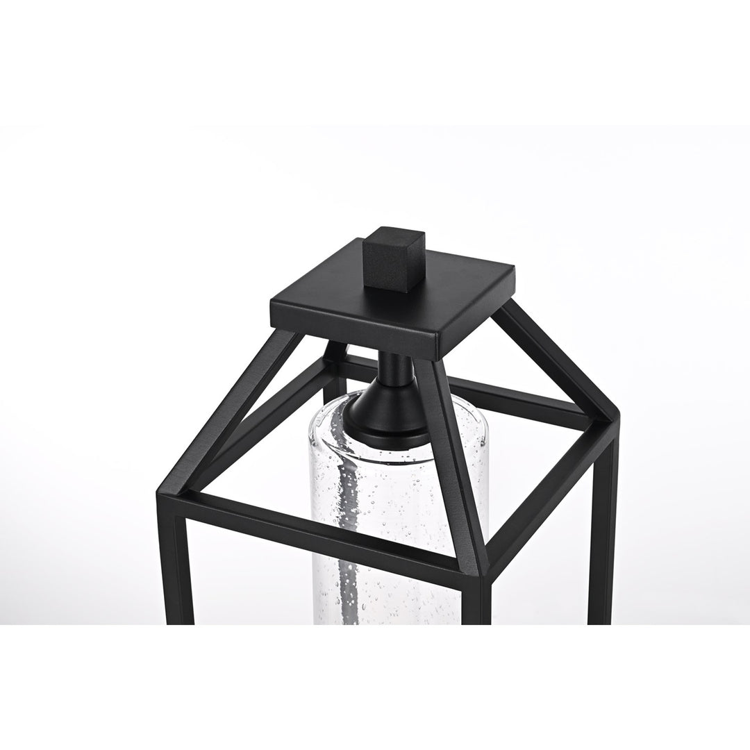 21 Inch Outdoor Post Light In Black - View 5 - Joshua Marshal