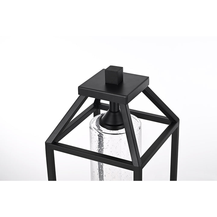 21 Inch Outdoor Post Light In Black - View 5 - Joshua Marshal