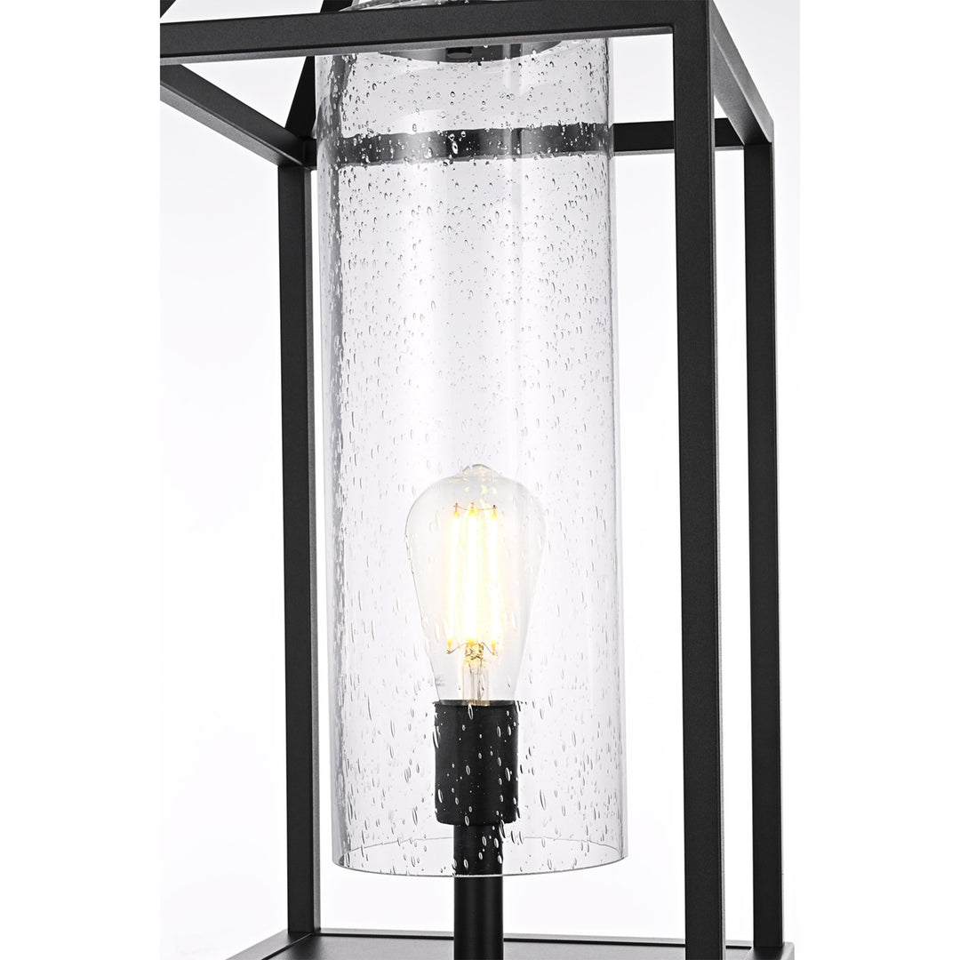 26 Inch Outdoor Post Light In Black - View 5 - Joshua Marshal