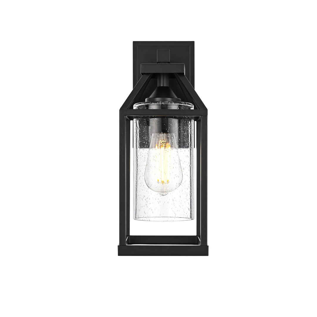 14 Inch Outdoor Wall Sconce In Black - View 3 - Joshua Marshal
