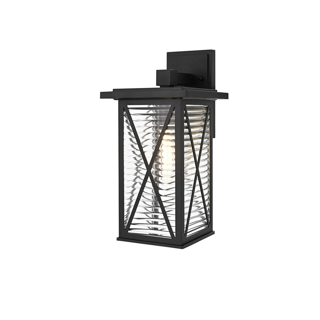 15 Inch Outdoor Wall Sconce In Black - View 4 - Joshua Marshal