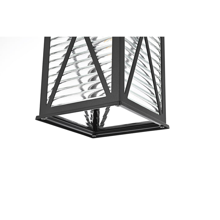 15 Inch Outdoor Wall Sconce In Black - View 6 - Joshua Marshal