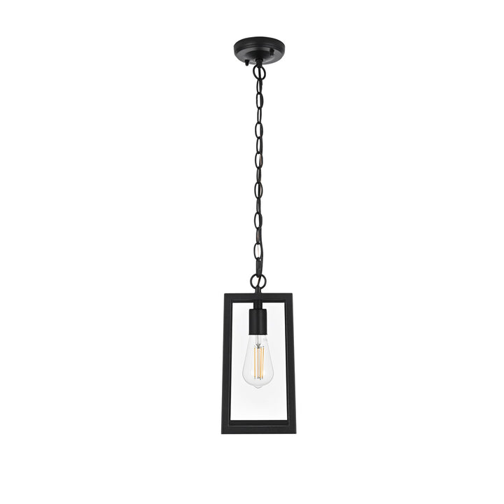 13 Inch Outdoor Pendant In Black - View 3 - Joshua Marshal