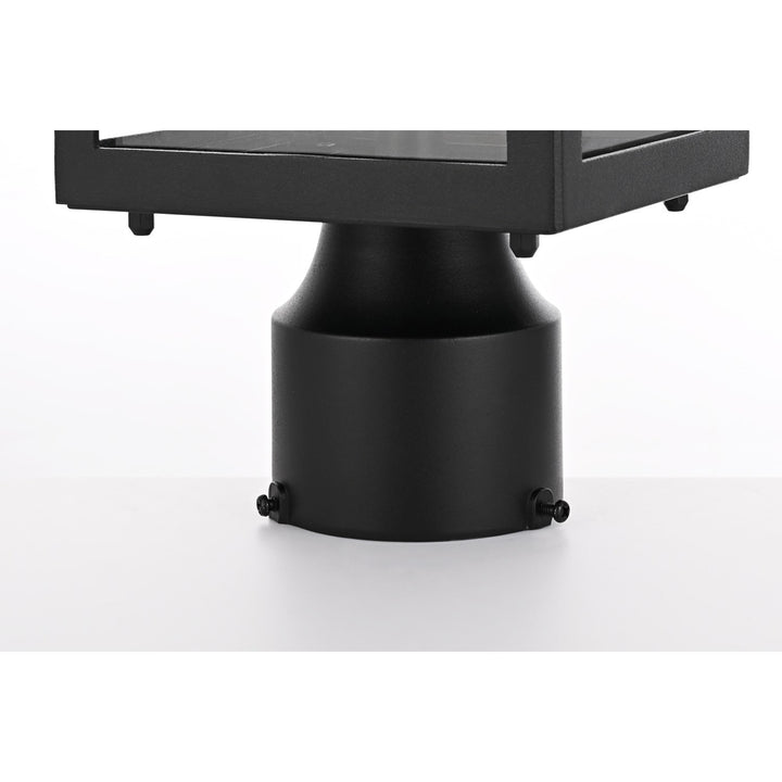 15 Inch Outdoor Post Light In Black - View 5 - Joshua Marshal