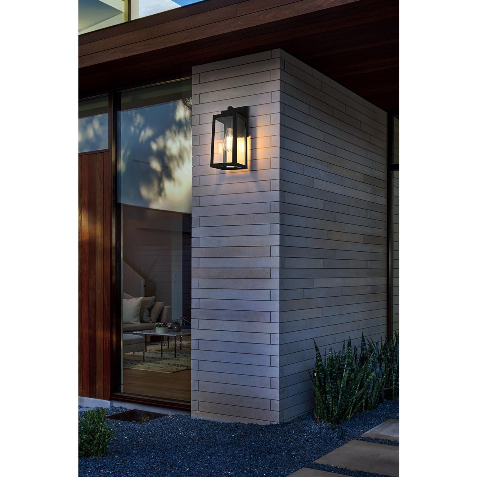 13 Inch Outdoor Wall Sconce In Black - View 2 - Joshua Marshal