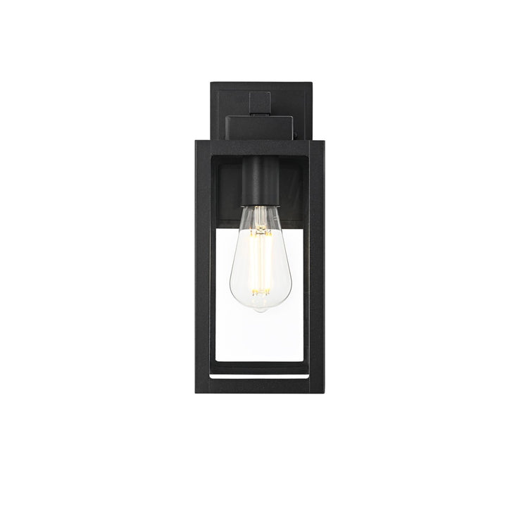 13 Inch Outdoor Wall Sconce In Black - View 3 - Joshua Marshal
