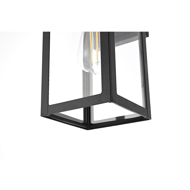 13 Inch Outdoor Wall Sconce In Black - View 6 - Joshua Marshal