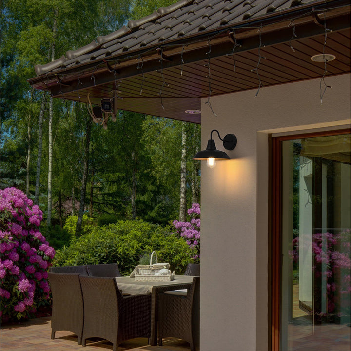 13 Inch Outdoor Wall Sconce In Black - View 2 - Joshua Marshal
