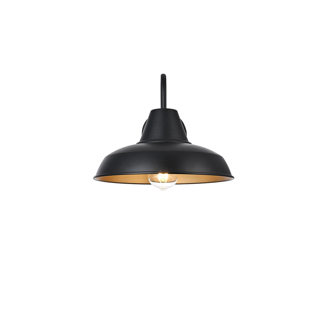15 Inch Outdoor Wall Sconce In Black - View 4 - Joshua Marshal